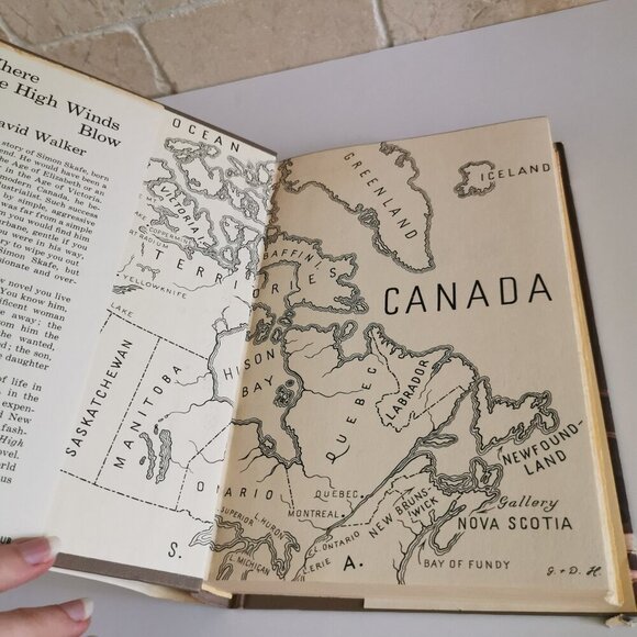 1960s Where the High Winds Blow Book Hardcover David Walker Canadian Author BCE - Picture 4 of 9